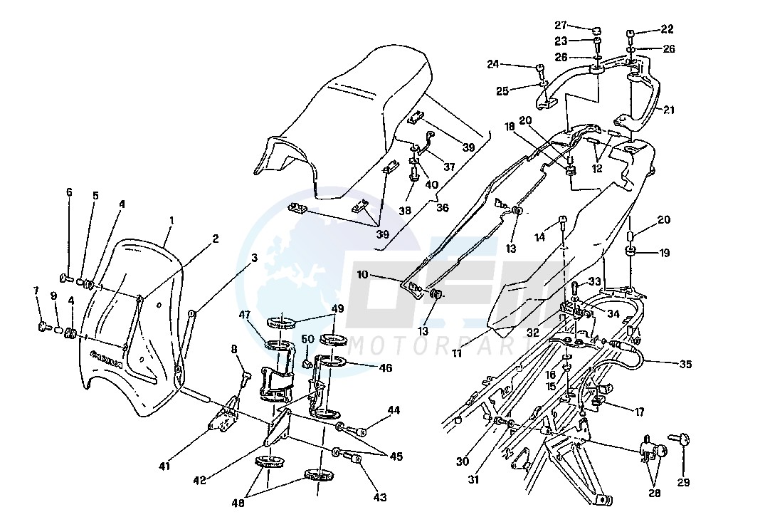 SEAT-SIDE COVER blueprint