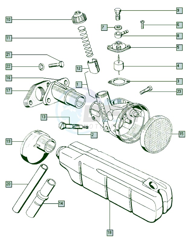Carburettor bing a85 blueprint