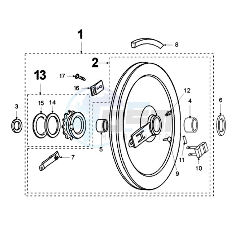 DRIVE PULLEY blueprint
