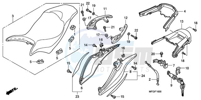 SEAT/REAR COWL image