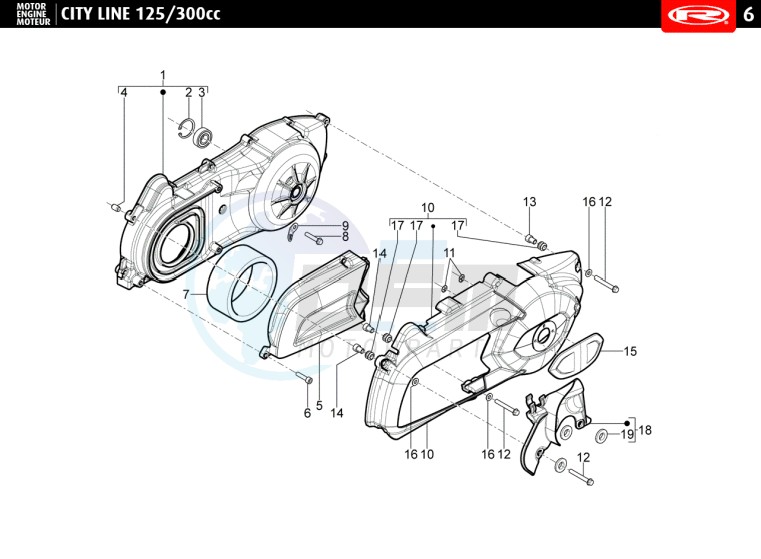 VARIATOR COVER - AIR FILTER image