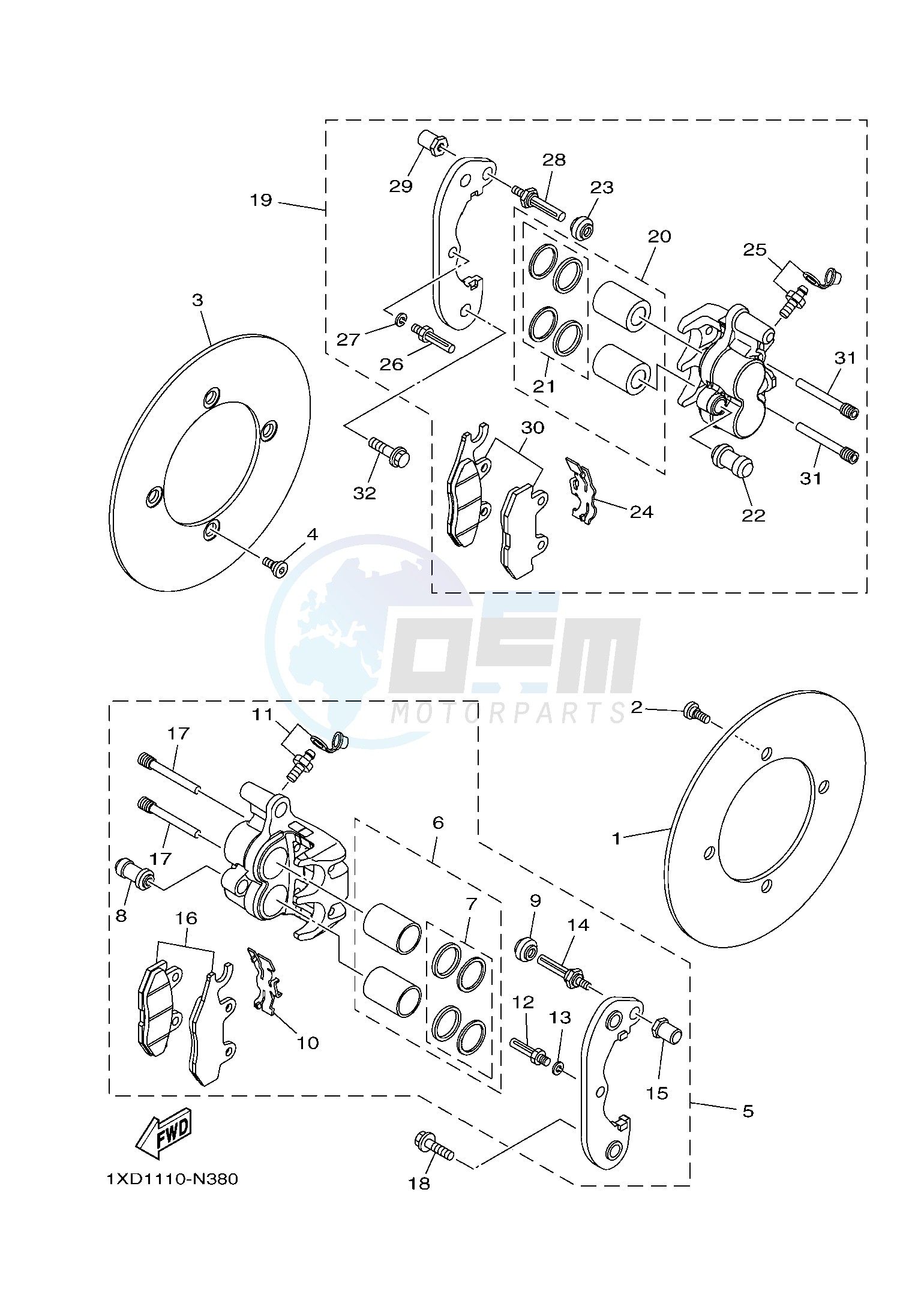 REAR BRAKE CALIPER image