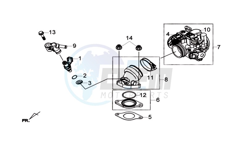 INLET / FUEL INJECTOR / THROTTLE VALVE BODY image