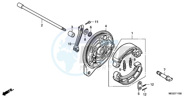 REAR BRAKE PANEL blueprint