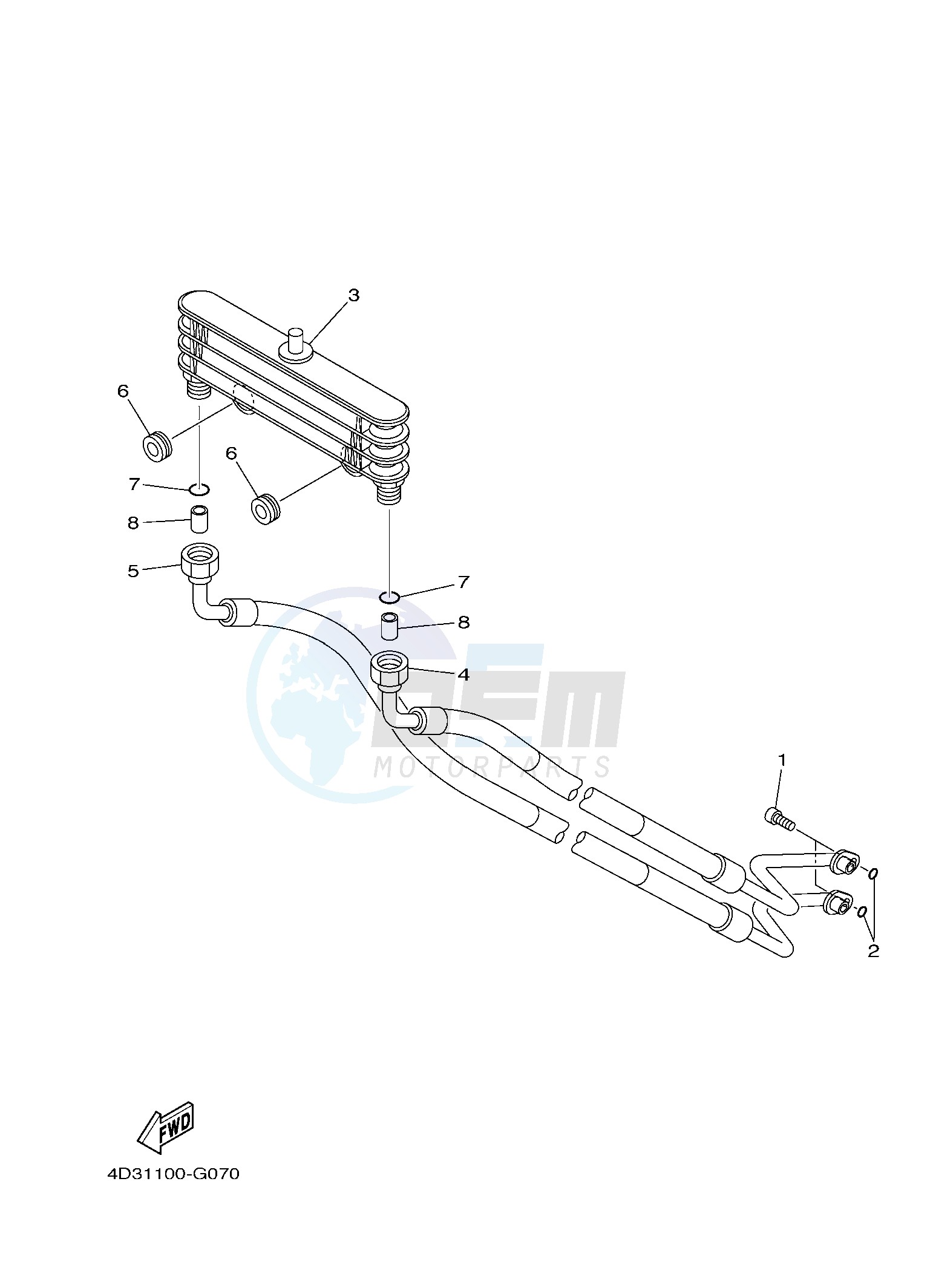 OIL COOLER blueprint