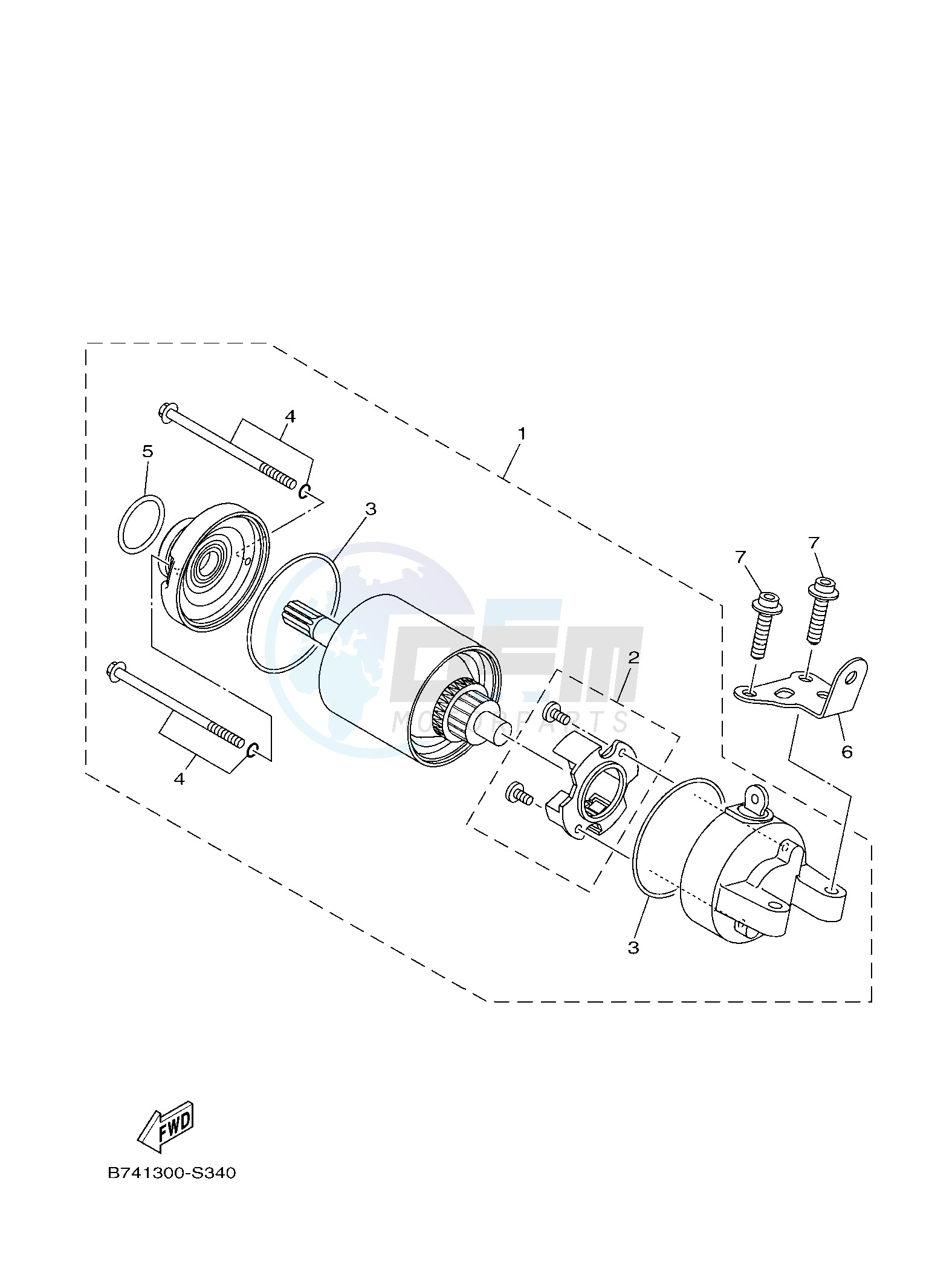 STARTING MOTOR blueprint