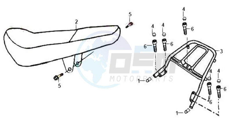 BUDDYSEAT - REAR LUGGAGE FRAME blueprint