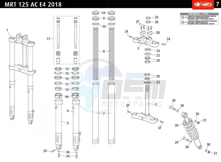 FRONT FORK blueprint