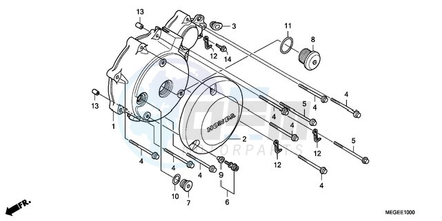 LEFT CRANKCASE COVER image