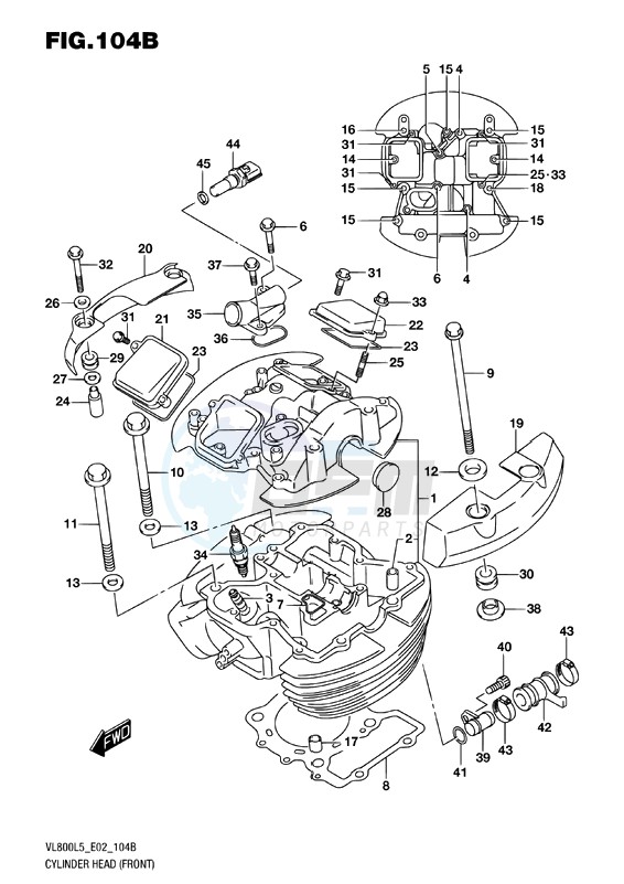 CYLINDER HEAD (FRONT) image