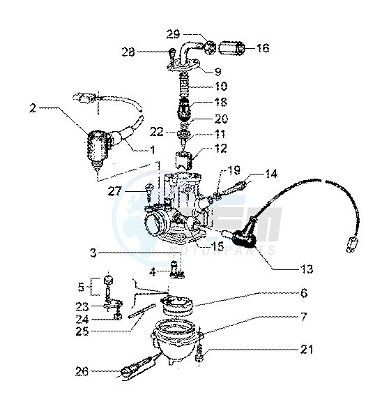 Carburettor Mikuni blueprint