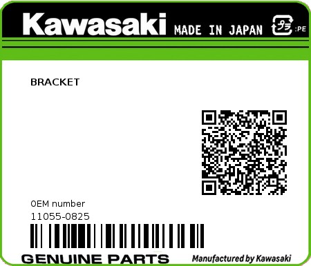 Product image: Kawasaki - 11055-0825 - BRACKET  0