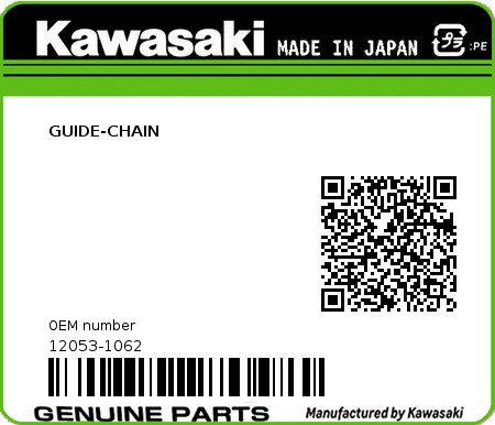 Product image: Kawasaki - 12053-1062 - GUIDE-CHAIN 