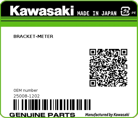 Product image: Kawasaki - 25008-1202 - BRACKET-METER 