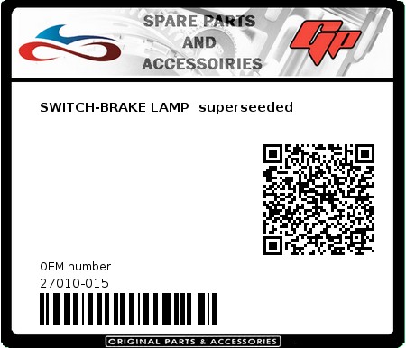 Product image:  - 27010-015 - SWITCH-BRAKE LAMP  superseeded 