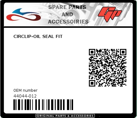 Product image:  - 44044-012 - CIRCLIP-OIL SEAL FIT 