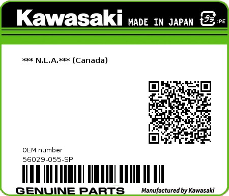 Product image: Kawasaki - 56029-055-SP - *** N.L.A.*** (Canada)  0