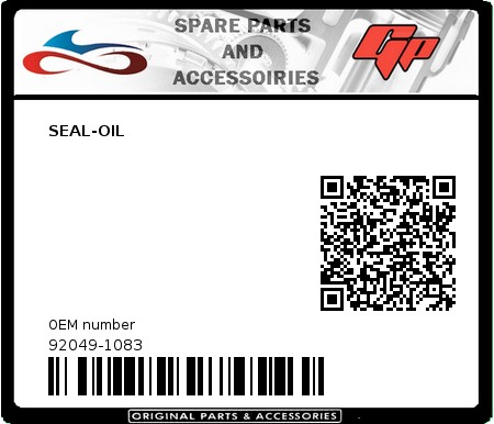 Product image:  - 92049-1083 - SEAL-OIL  0