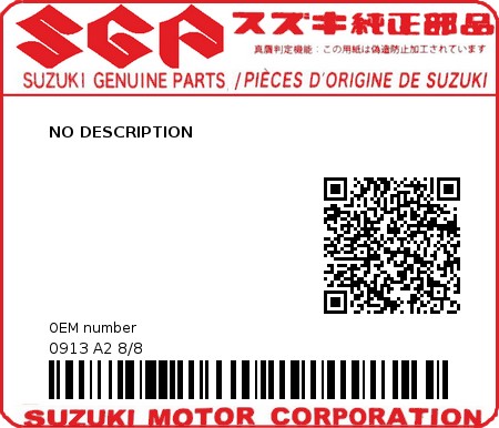 Product image: Suzuki - 0913 A2 8/8 - NO DESCRIPTION 