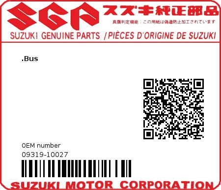 Product image: Suzuki - 09319-10027 - BUSH 