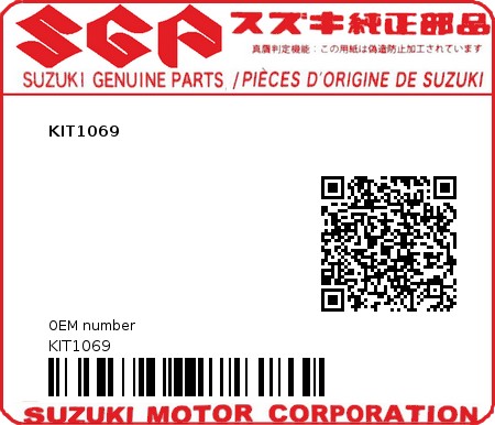 Product image: Suzuki - KIT1069 - KIT1069  0