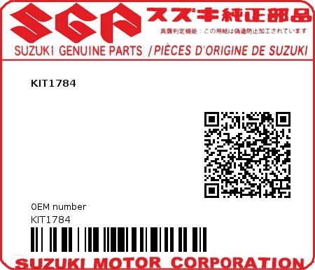 Product image: Suzuki - KIT1784 - KIT1784  0