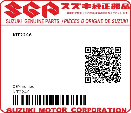 Product image: Suzuki - KIT2246 - KIT2246  0