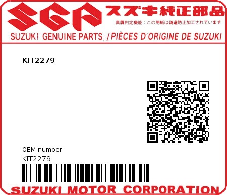 Product image: Suzuki - KIT2279 - KIT2279  0