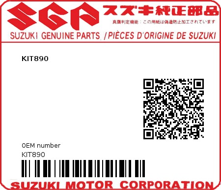 Product image: Suzuki - KIT890 - KIT890  0