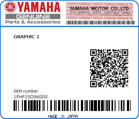 Product image: Yamaha - 1PHF15D96000 - GRAPHIC 1 