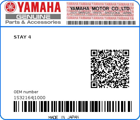 Product image: Yamaha - 1S32164J1000 - STAY 4 