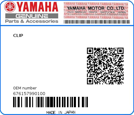 Product image: Yamaha - 676157990100 - CLIP 