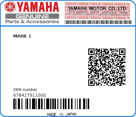 Product image: Yamaha - 678427911000 - MARK 1 