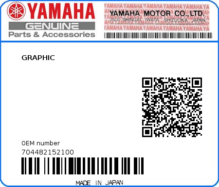 Product image: Yamaha - 704482152100 - GRAPHIC 