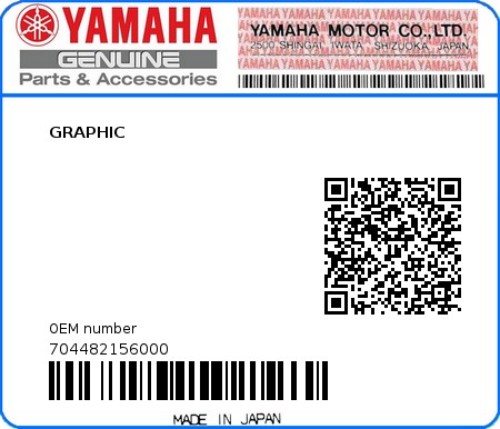 Product image: Yamaha - 704482156000 - GRAPHIC  0