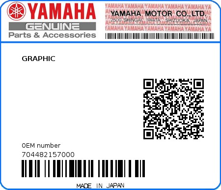 Product image: Yamaha - 704482157000 - GRAPHIC 