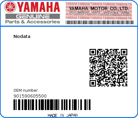 Product image: Yamaha - 901590605500 - Nodata  0