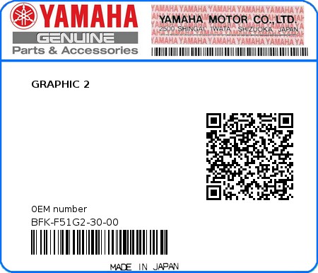 Product image: Yamaha - BFK-F51G2-30-00 - GRAPHIC 2 