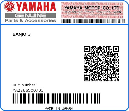 Product image: Yamaha - YA2286500703 - BANJO 3 