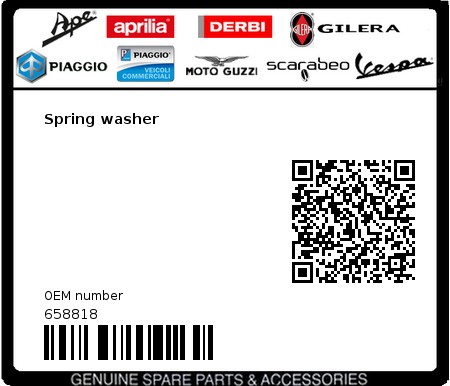 Product image: Moto Guzzi - 658818 - Spring washer  0