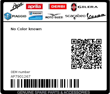 Product image: Moto Guzzi - AP7901267 - No Color known  0