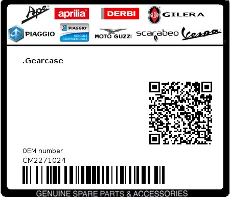 Product image: Moto Guzzi - CM2271024 - .Gearcase  0