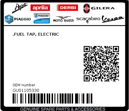 Product image: Moto Guzzi - GU01105330 - .FUEL TAP, ELECTRIC  0