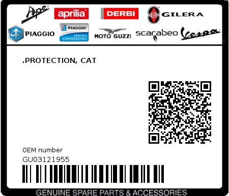 Product image: Moto Guzzi - GU03121955 - .PROTECTION, CAT 