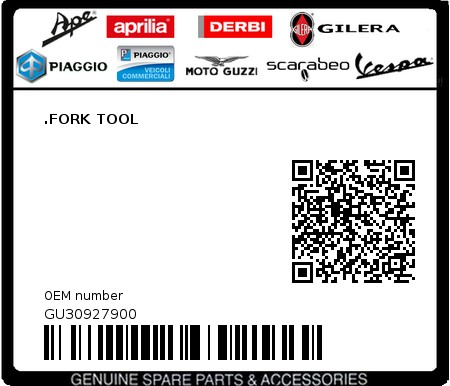 Product image: Moto Guzzi - GU30927900 - .FORK TOOL 