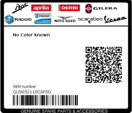 Product image: Moto Guzzi - GU9032110CAF00 - No Color known  0