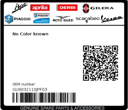 Product image: Moto Guzzi - GU9032110JPF03 - No Color known  0