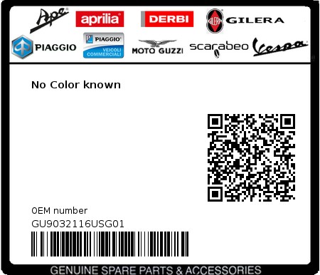 Product image: Moto Guzzi - GU9032116USG01 - No Color known 