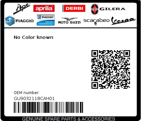 Product image: Moto Guzzi - GU9032118CAH01 - No Color known  0