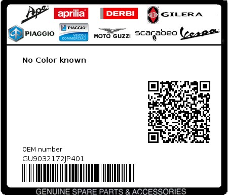 Product image: Moto Guzzi - GU9032172JP401 - No Color known  0